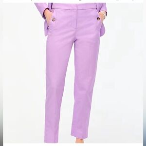 J crew linen blend Lavender Pants 8